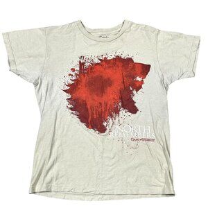 Game of Thrones the North Remembers Beige T-Shirt Size Medium